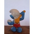20108 Sauna Smurf, Vintage Smurfs figure, Shipping will only be charged once!