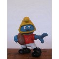 20132 American Footballer Smurf, Vintage Smurfs figure, Shipping will only be charged once!