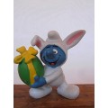 2.0496 Smurf in bunny suit, Vintage Smurfs figure, Shipping will only be charged once!