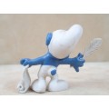 20022 Poet Smurf, vintage Smurfs figure. Shipping will only be charged once!