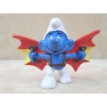 20036 Hangglider Smurf, vintage Smurfs figure. Shipping will only be charged once!