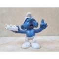 20059 Teacher Smurf, vintage Smurfs figure. Shipping will only be charged once!