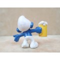 20078 Beer Smurf, vintage Smurfs figure. Shipping will only be charged once!