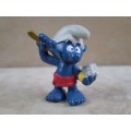 20108 Sauna Smurf, vintage Smurfs figure. Shipping will only be charged once!