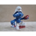 20148 Bricklayer Smurf, vintage Smurfs figure. Shipping will only be charged once!