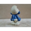 20157 Grouchy Smurf, vintage Smurfs figure. Shipping will only be charged once!
