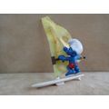 40215 Windsurfer Smurf, vintage Super Smurfs figure. Shipping will only be charged once!