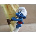 40215 Windsurfer Smurf, vintage Super Smurfs figure. Shipping will only be charged once!
