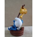 40235 Smurf in Bath Smurf, vintage Super Smurfs figure. Shipping will only be charged once!