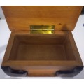 Vintage Collectable Jewelry Box Solid Wood