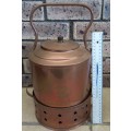 Vintage Collectable Brass kettle With Coal Stand Hand Made Retreat Cape Town No 1894