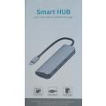 USB C Smart Hub 4 Port USB 3.0 With PD Changer