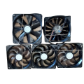 Set Of 5 Coolermaster & Aerocool Computer Case Fans