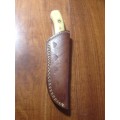 Hand Made Damascus Steel Hunting Knife-NO RESERVE AUCTION !!!