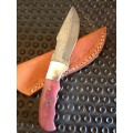 HANDMADE DAMASCUS STEEL HUNTING KNIFE !!!