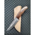 HANDMADE DAMASCUS STEEL HUNTING KNIFE !!!