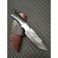 HANDMADE DAMASCUS STEEL HUNTING KNIFE