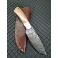 HANDMADE DAMASCUS STEEL HUNTING KNIFE