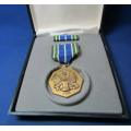 Vietnam War Military Merit Medal Set In Original Presentation Box - United States of America