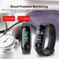 2019 Smart Bracelet Wristband Blood Pressure Heart Rate Monitor Pedometer Smart Watch - Color Red
