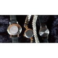 3 LADIES WATCHES FOR REPAIR- EBEL, OMEGA, MOVADO