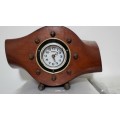 Vintage Wooden Airplane Propeller with Clock