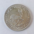 5 south africa five shilling coins 1952,1955,1956,1958,1960,