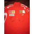 2005 Ferrari F1 Pit Crew Shirt - Signed