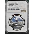 S. Africa: 2017 Silver R10 Colorized `Hydroprogne Caspia` NGC Certified PF69 Ultra Cameo