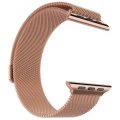 38mm Milanese Magnetic Loop Stainless Steel Strap Watchband For Apple Watch - Rose Gold