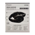 Bluetooth 5.0 Wireless Headphones - BT1609 - Black