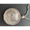1951 5 Crown coin mounted as a pendant