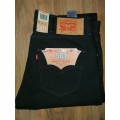 ORIGINAL 501 LEVI'S - Mens Jeans - SIZE W34L34 - Brand New - Black
