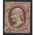 USA-Scott #209-1881/82-10c-Brown used. Price R25 (cv R110)