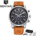BENYAR Men's Luxury Brand Quartz Watch Chronograph