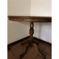 Round antique table (solid wood)