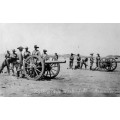 WW1 German South West Africa 77mm artillery brass shell casing