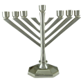 7 Candle Holder Menorah Solid Aluminium