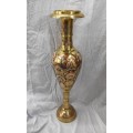 Brass Vase With Colour Work 90cm Height