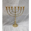 Menorah 7 Candle Holder Solid Brass 44cm Height
