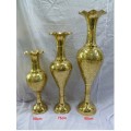 Brass Vases With 60cm Height ( Price is for 2 pieces )