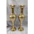 Brass Vases With 90cm Height ( Price is for 2 pieces )
