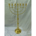 Menorah 7 Candle Holder Solid Brass 114cm Height