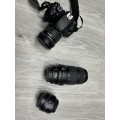 Canon EOS 700D with three lenses