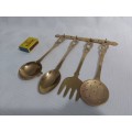 Brass kitchen set
