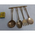 Brass kitchen set