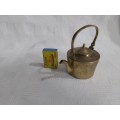 Small brass tea kettle