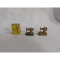 Printers tray miniature brass sewing machine ( X2 ITEMS )