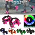 Flash Scooter Whirlwind Pulley Heel Wheels Skating Shoes