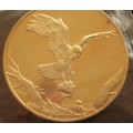 Gold glad Silver Fish Eagle Wildlife Society 50th Anniversary